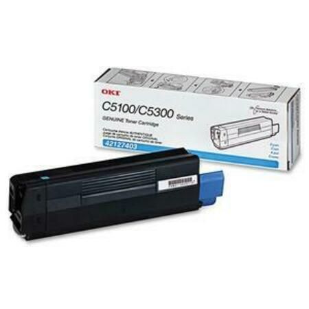 OKI Toner, Typ C6, C5100/5300, Cyan OKI42127403